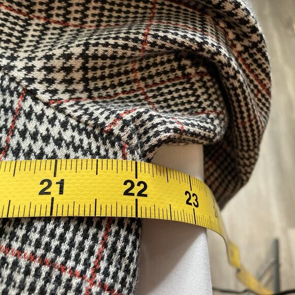Talbots Houndstooth Plaid Career Blouse Size 1X Old Money Academia Preppy‎ - Picture 4 of 10